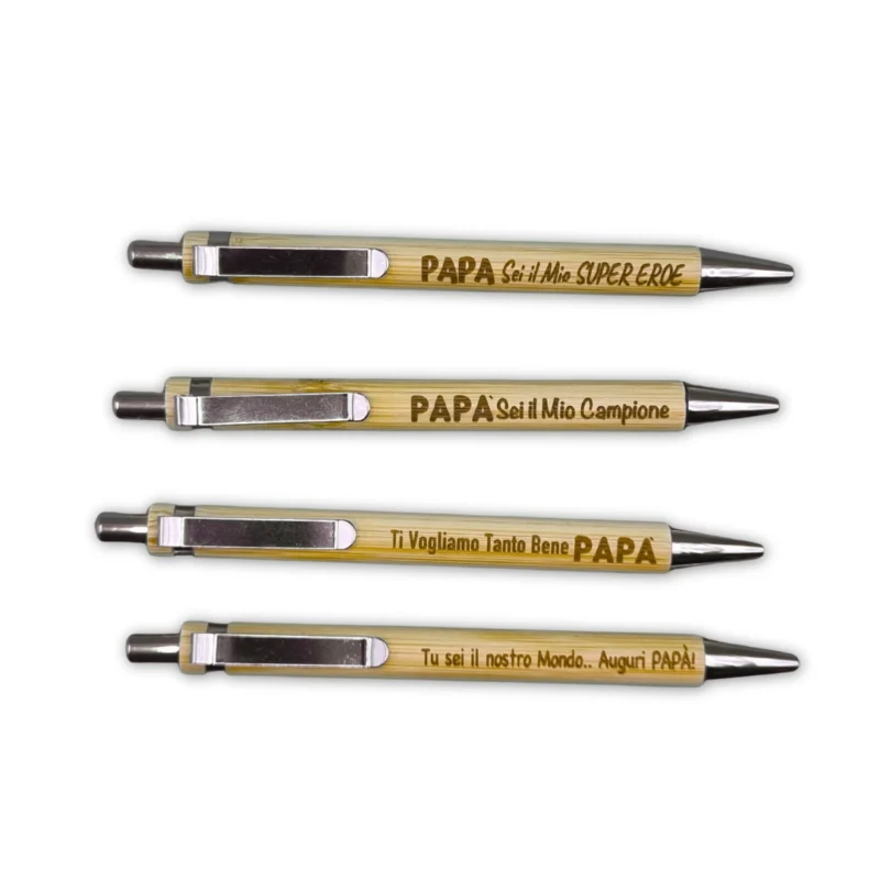 penne il legno bambù di auguri papà